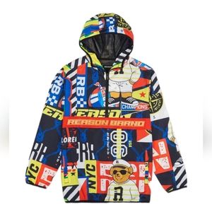 Men's Sailor Bear Half-Zip Reason Logo Anorak